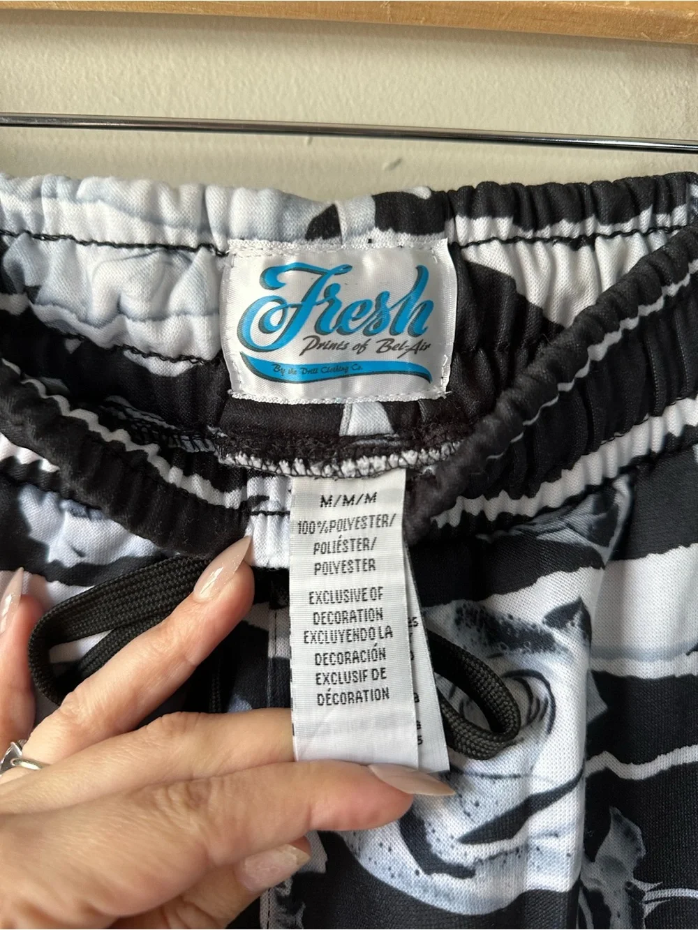 Fresh Prints of Bel Air by Drill Clothing Co. Rose Print Jogger Pants Size M